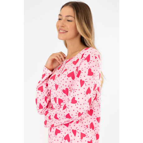 Pijama magic heart Rosado