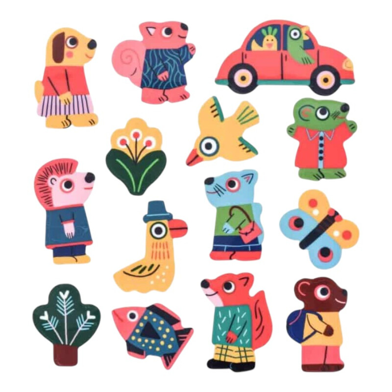 Stickers reutilizables de animales Stickers reutilizables de animales