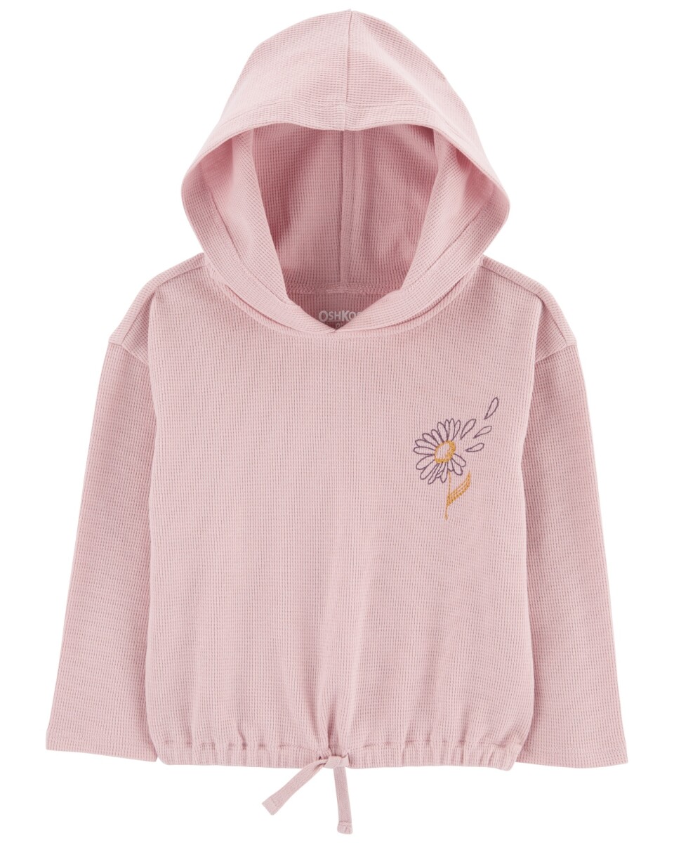 Remera tërmica manga larga con capucha y bordado 
