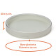 Bandeja O Plato Organizador Giratorio 29cmD 360º Antideslizantes Beige