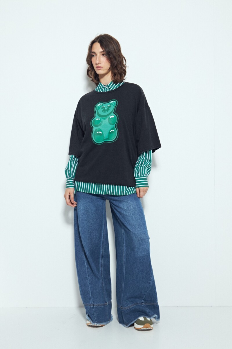 REMERA PEPEROMIA Negro