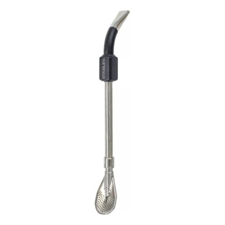 Bombilla en Acero Inoxidable Stanley Spoon Diseño de Flujo Constante Negro