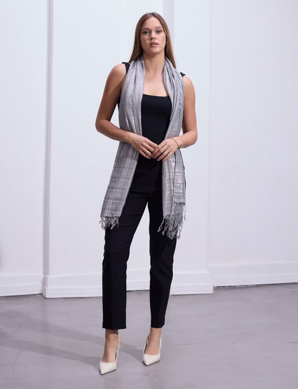 Pashmina Noche PLATEADO