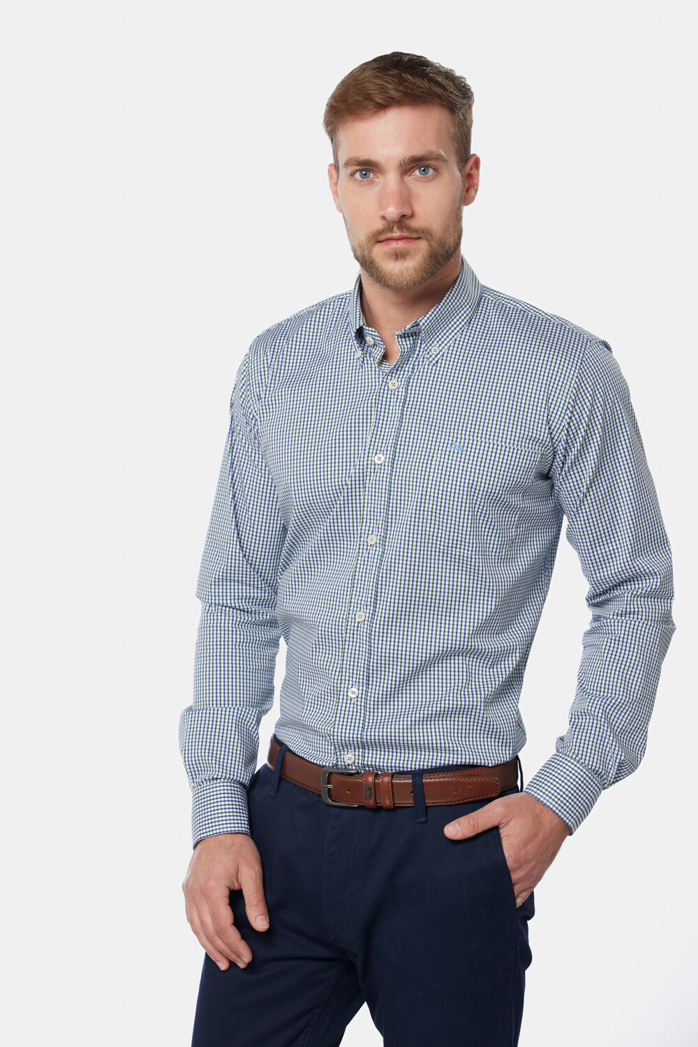 CAMISA SPORT A CUADROS Verde