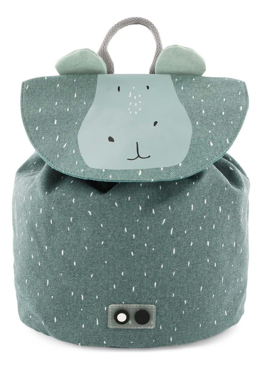 Mochila Infantil Escolar Mini Animales Trixie 30x23cm Atrix® - Diseño Hipopótamo 
