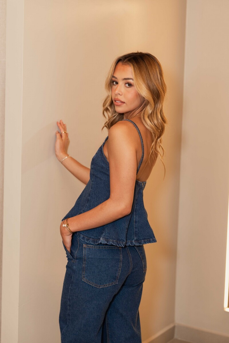 BLUSA AMAIA DENIM BLUE BLUSA AMAIA DENIM BLUE