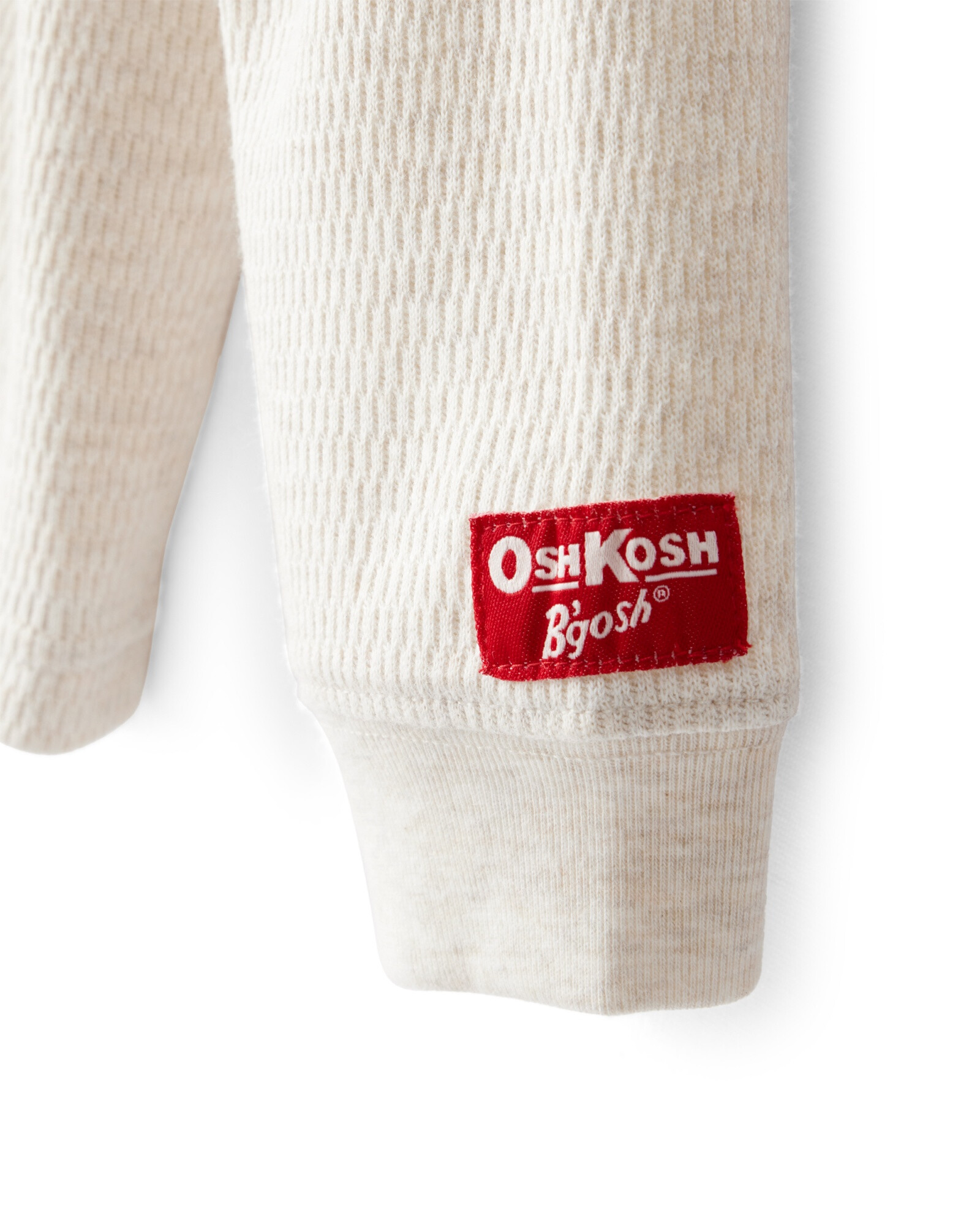 Remera de algodón, cuello redondo, crema Sin color