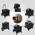 Carro Caja Plegable Ruedas Multiuso Hierro Carrito Escalera Variante Color Negro