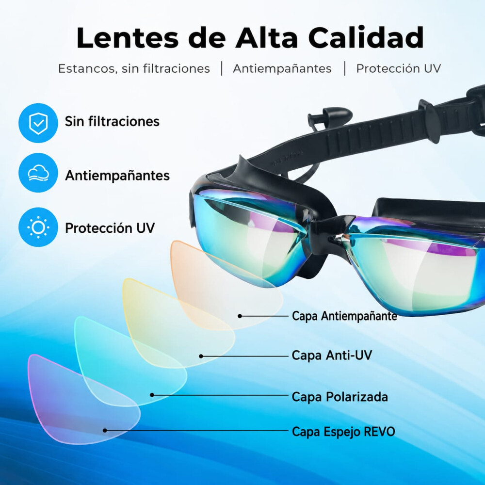 Lentes de natación Gris