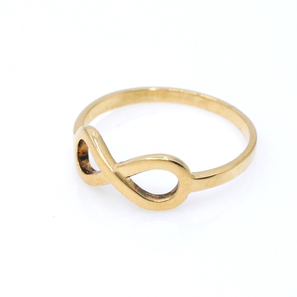 Anillo del infinito en oro 18k amarillo Anillo del infinito en oro 18k amarillo