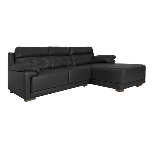 Sofá Albany - 3 cuerpos Negro - Chaise izquierdo