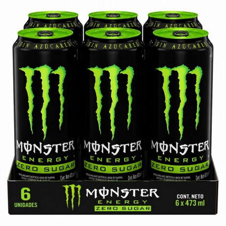 FUNDA X 6 MONSTER GREEN ZERO 473ML 101031 001