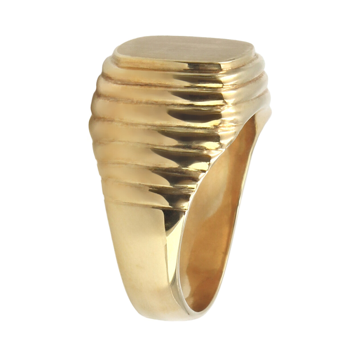 Anillo Sello Hugo de oro amarillo 18k 