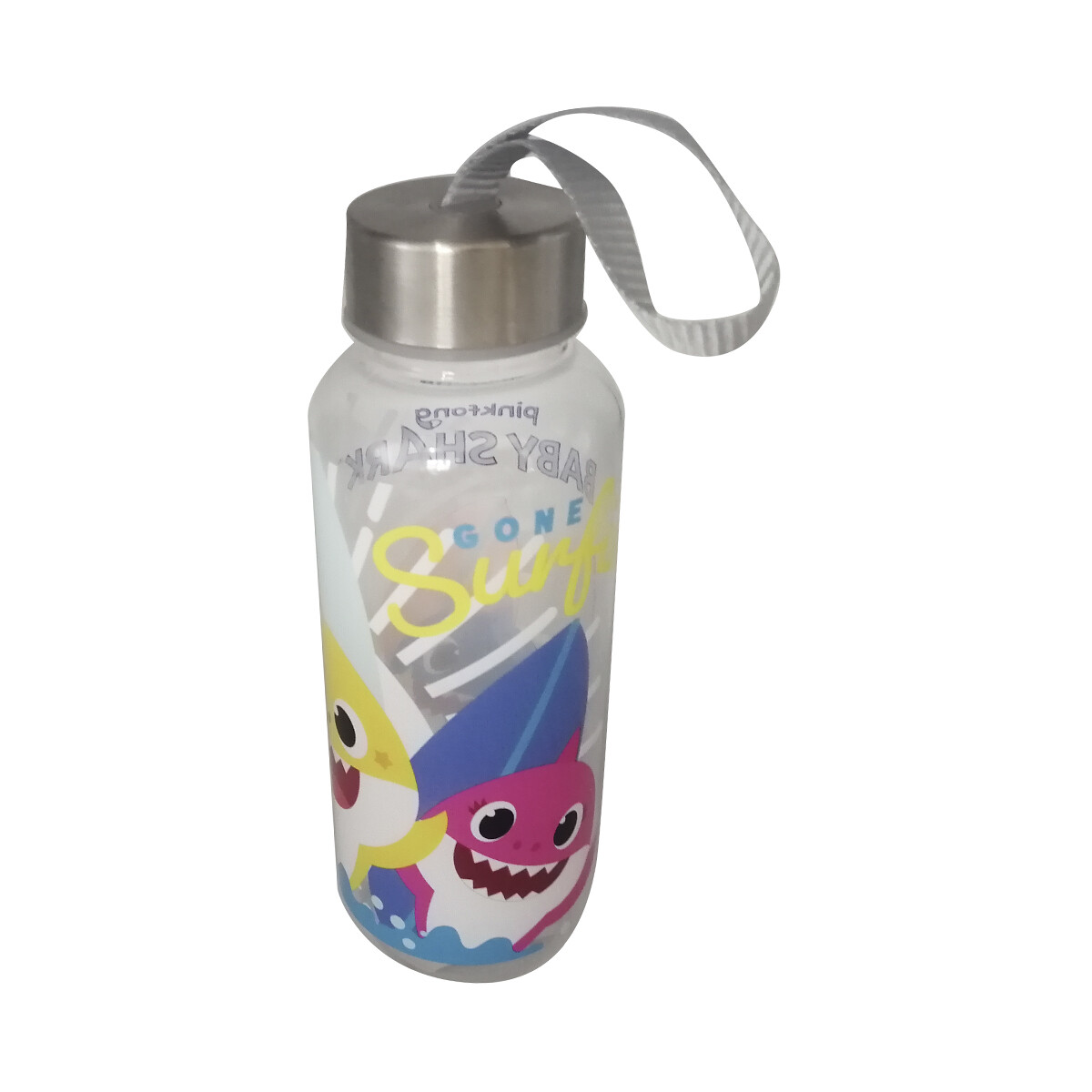 Botella Plástico Baby Shark con Tapa de Metal 350 ml 