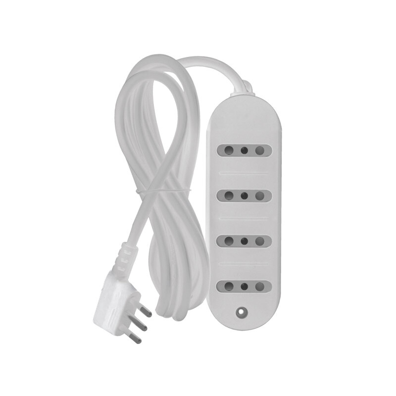 ALARGUE 4 2P+T 10A 2.5M Alargue 4 2P+T 10A 2.5m Blanco