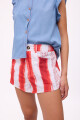 SHORT FRESA PRINT Rayas Rojos