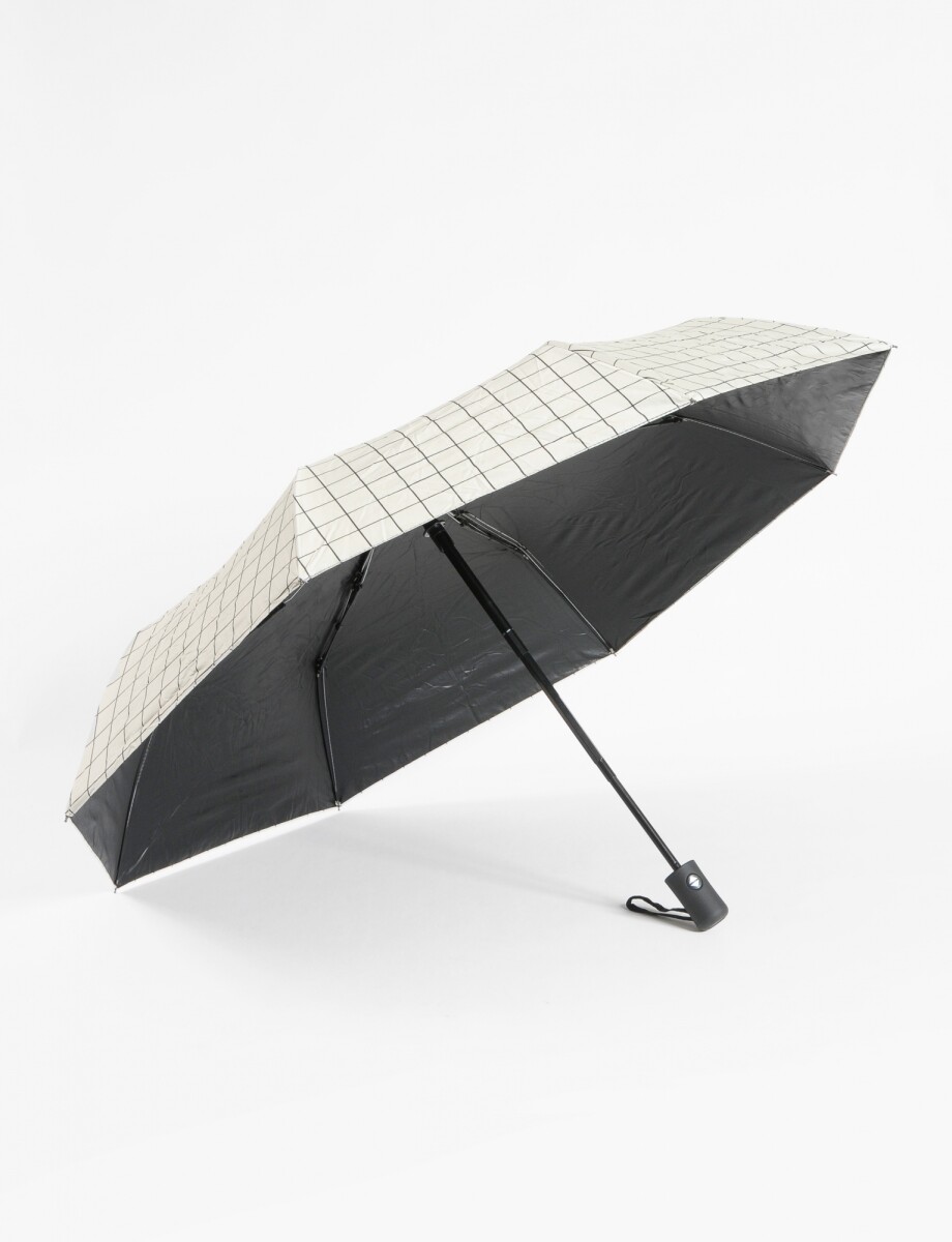 Paraguas estampa geométrica - blanco 