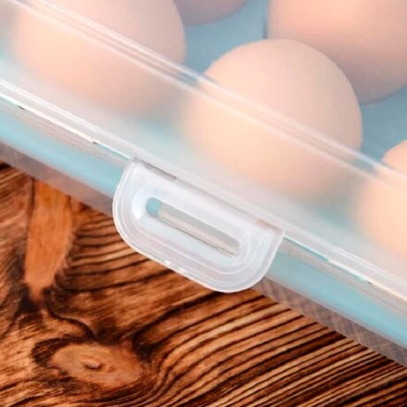 Huevera Organizador Plástico Para Almacenamiento 15 Huevos Verde