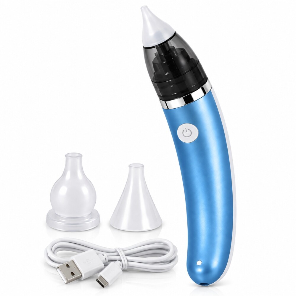 Aspirador nasal electrico azul