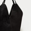 Bolso Josephine en efecto gamuza Negro