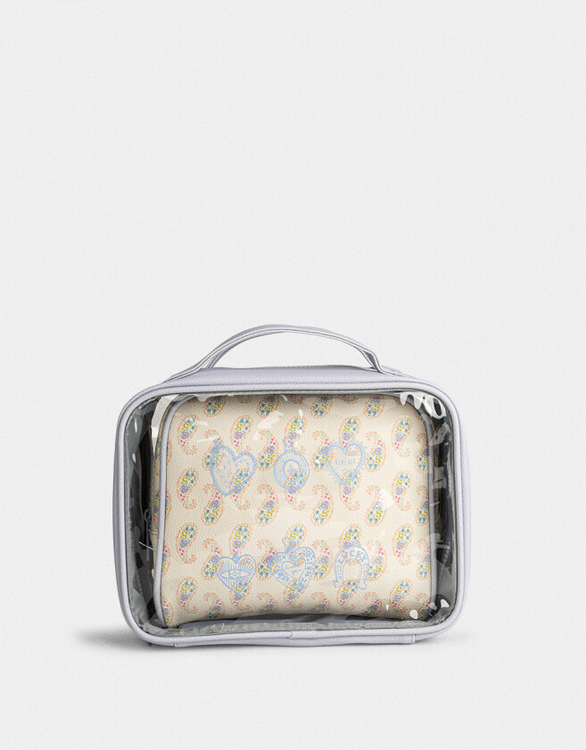 Porta Cosméticos Estampados Set De Portacosméticos - Combinacion Bicolor