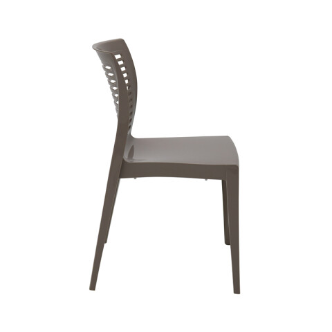 Silla apilable gamuza "VICTORIA" respaldo abierto TD0645