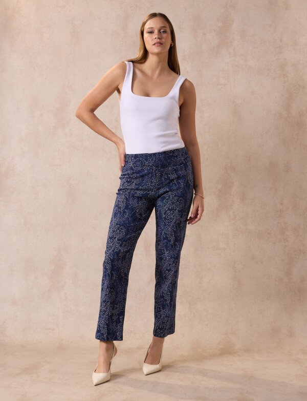 Pantalon Print AZUL/MULTI