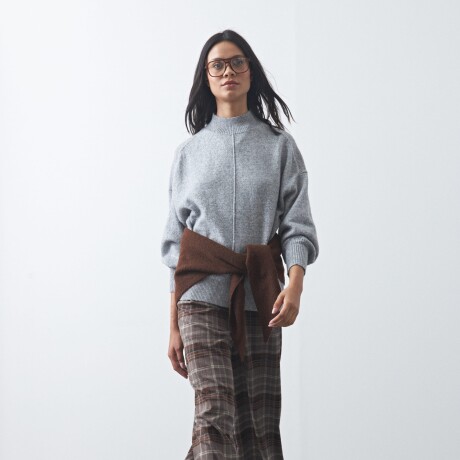 POLERA ISLAND Gris Melange