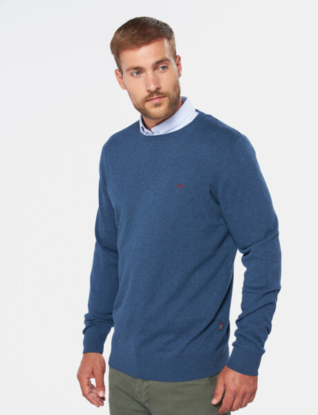 BUZO CUELLO BASE Azul