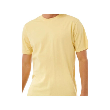 Remera Rip Curl Plain Wash Tee Amarillo