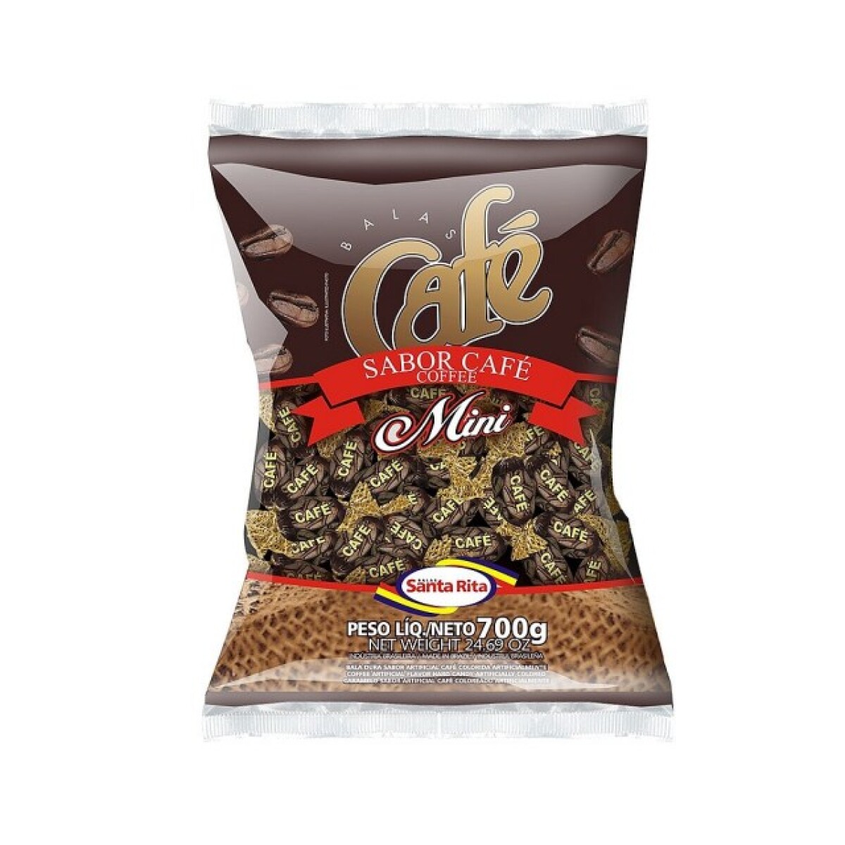 CARAMELO SANTA RITA 600G/120U CAFE 