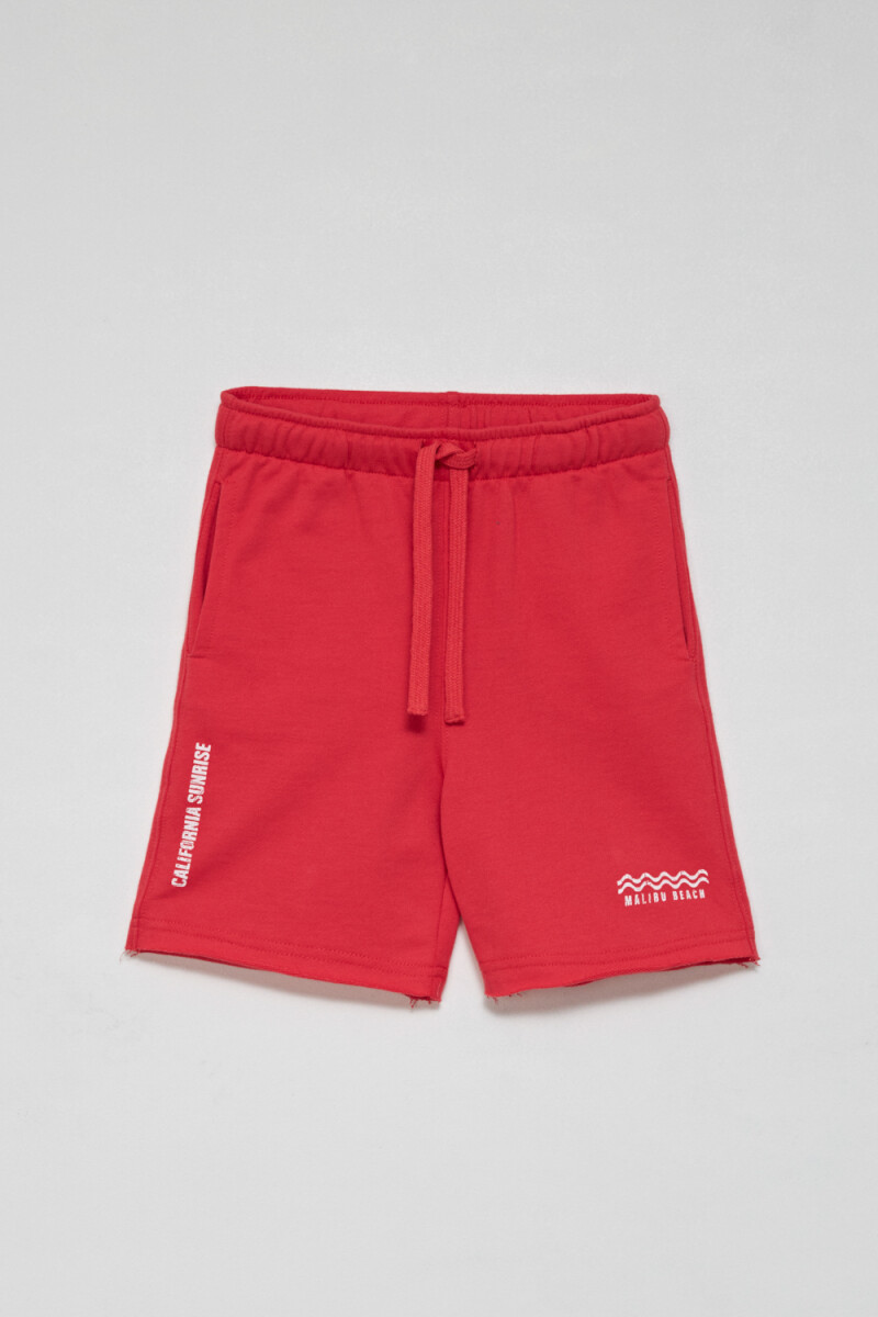 Short deportivo liviano California- Rojo