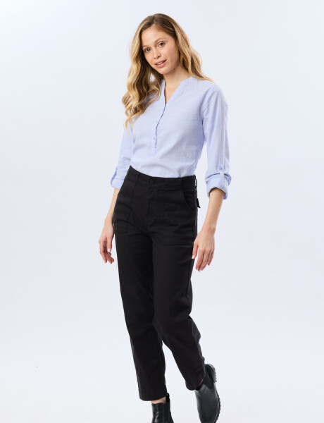 PANTALÓN DE GABARDINA Negro