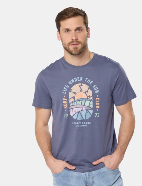 REMERA ESTAMPADA DE ALGODÓN Lila