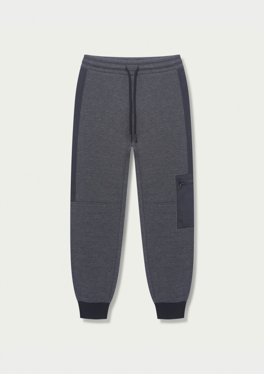 PANTALÓN DE FELPA INFANTIL - GRIS - GRIS 