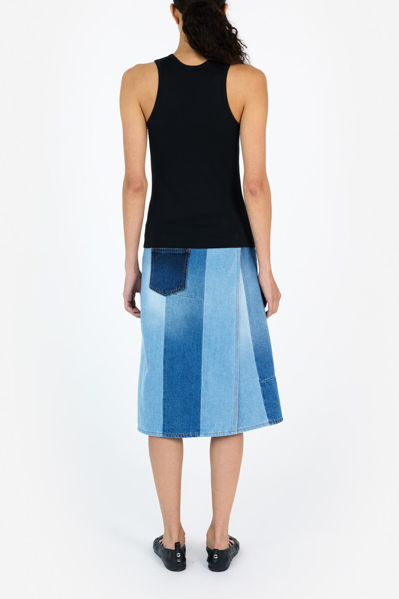 TOP C-LOGO CROSSED Negro