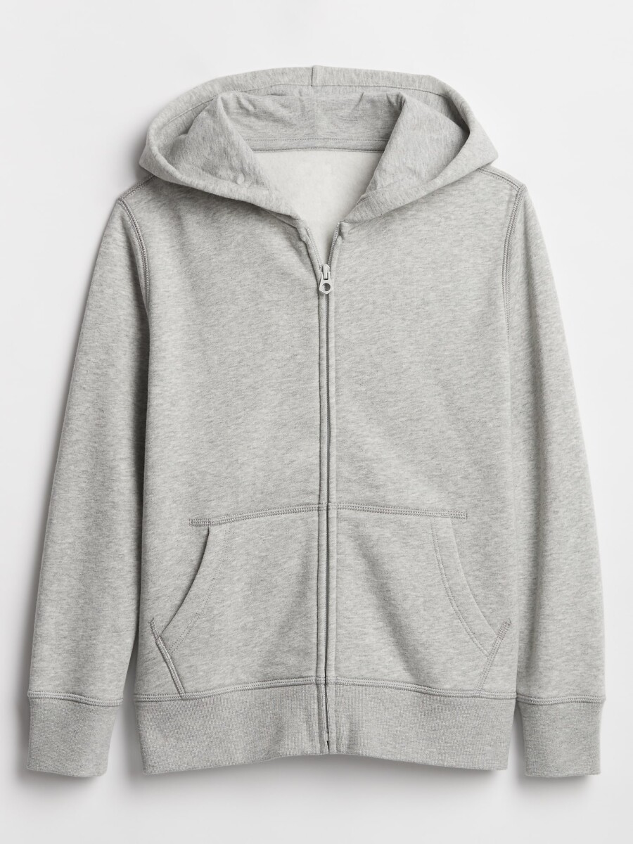 Canguro Con Cierre Bàsico Niño - Light Heather Grey B08 