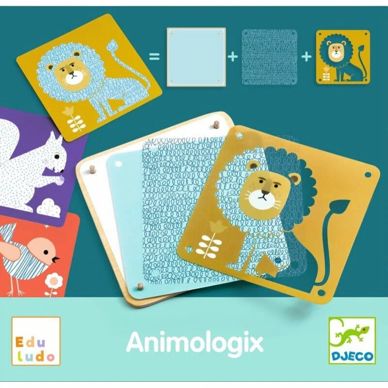 Juego de Construcción Animologix Djeco Juego de Construcción Animologix Djeco