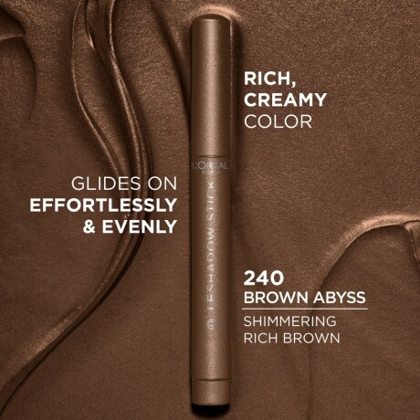 L'Oreal París Sombra de Ojos Hypnoteyes Le Shadow Stick - 240 Brown Abyss L'Oreal París Sombra de Ojos Hypnoteyes Le Shadow Stick - 240 Brown Abyss