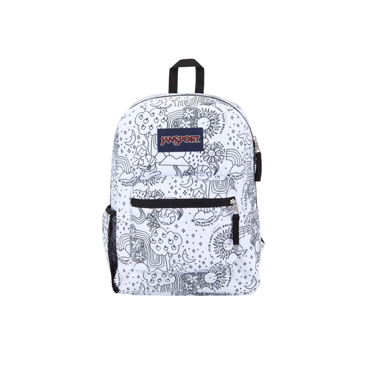 MOCHILA JANSPORT CROSS TOWN - Sketch White & Black 