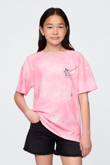 Remera Gráfica Niña Pink Tie Dye