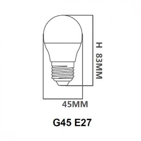 Pack x3 pcs - Lampara LED Gota, E27 6W Luz Fría