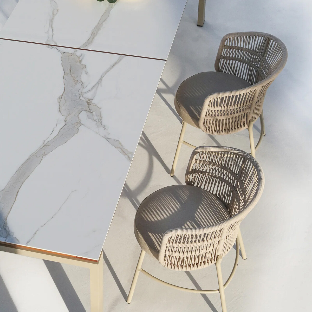 SILLA DE EXTERIOR AMALFI BLANCO 