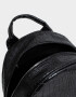 Mochilas Urbanas Mochila Efecto Croco Con Charm - Negro
