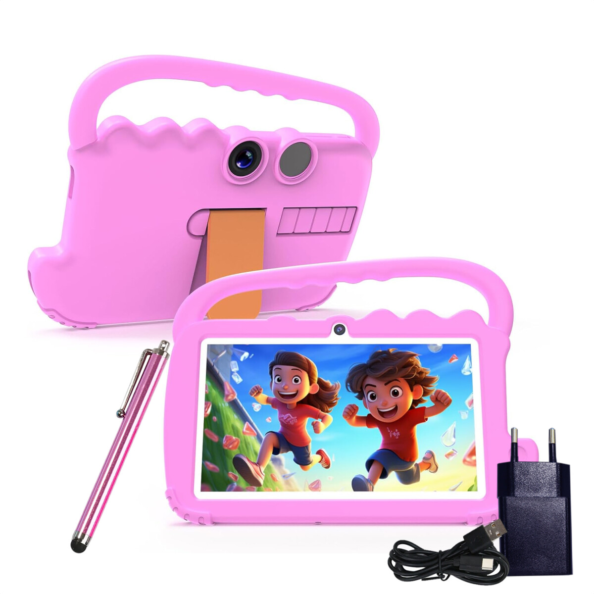 Tablet Infantil Kids 2+2gb Ram 32gb Con Lápiz - ROSADO 