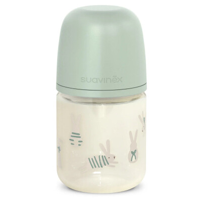 Biberón Mamadera Vidrio Tetina Fisiológica Sx Pro Silicona Flujo Lento 120ml Suavinex Biberón Mamadera Vidrio Tetina Fisiológica Sx Pro Silicona Flujo Lento 120ml Suavinex