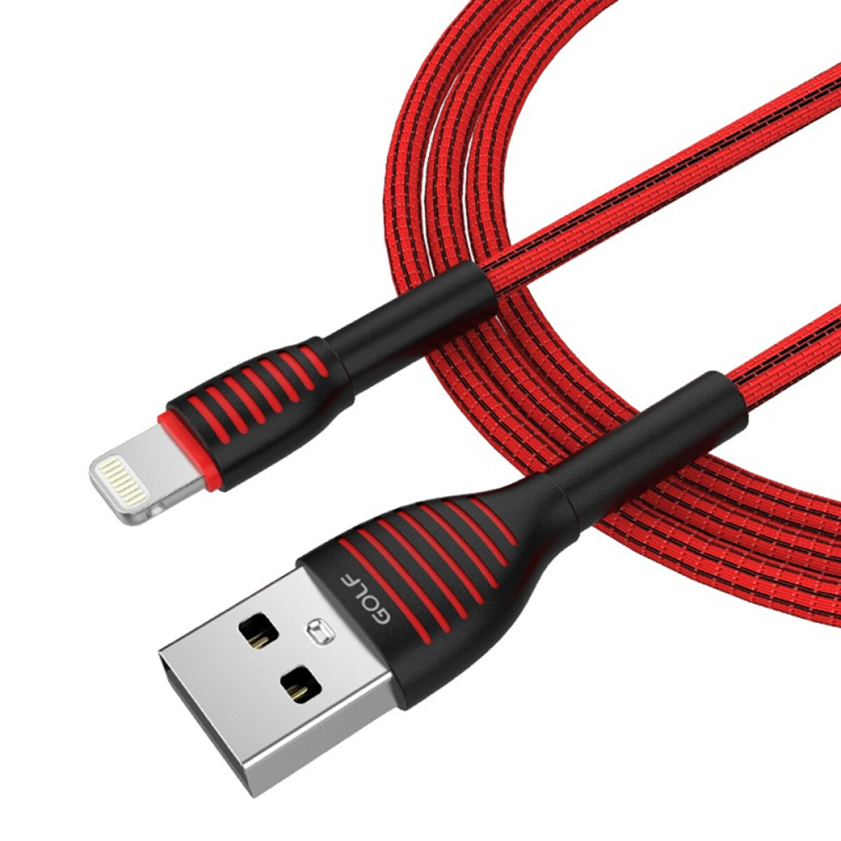 Cable Compatible con iPhone Aprobado 1 Metro Golf - Rojo 