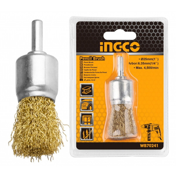 CEPILLO COPA TIPO LAPIZ 24MM P TALADRO INGCO WB70241 CEPILLO COPA TIPO LAPIZ 24MM P TALADRO INGCO WB70241