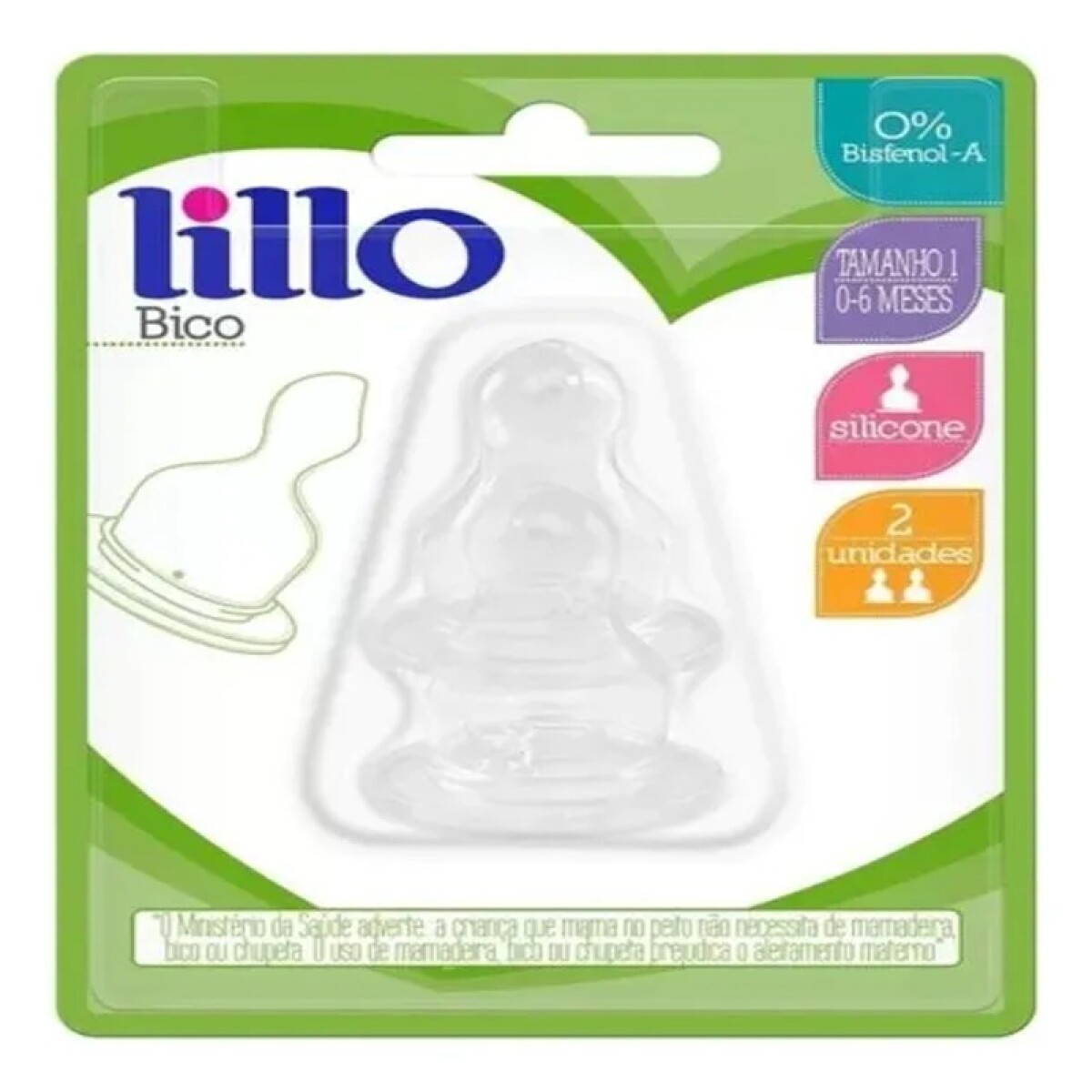 Tetina Lillo Silicona T1 Anatomica 2 Uds. 