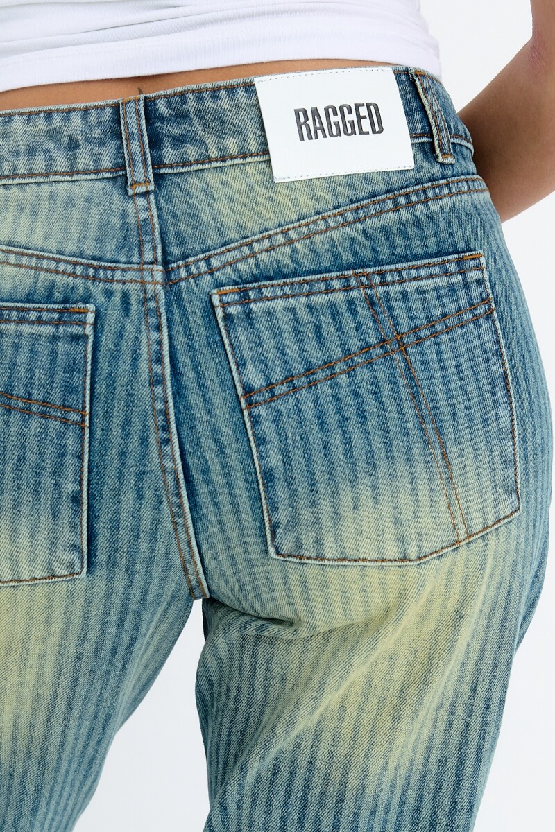 Pantalón denim Azul